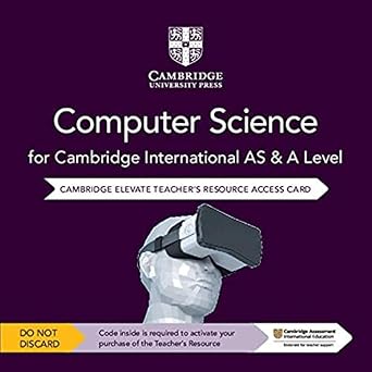 Cambridge International As & a Level Computer Science Elevate Teachers Resource Access Card