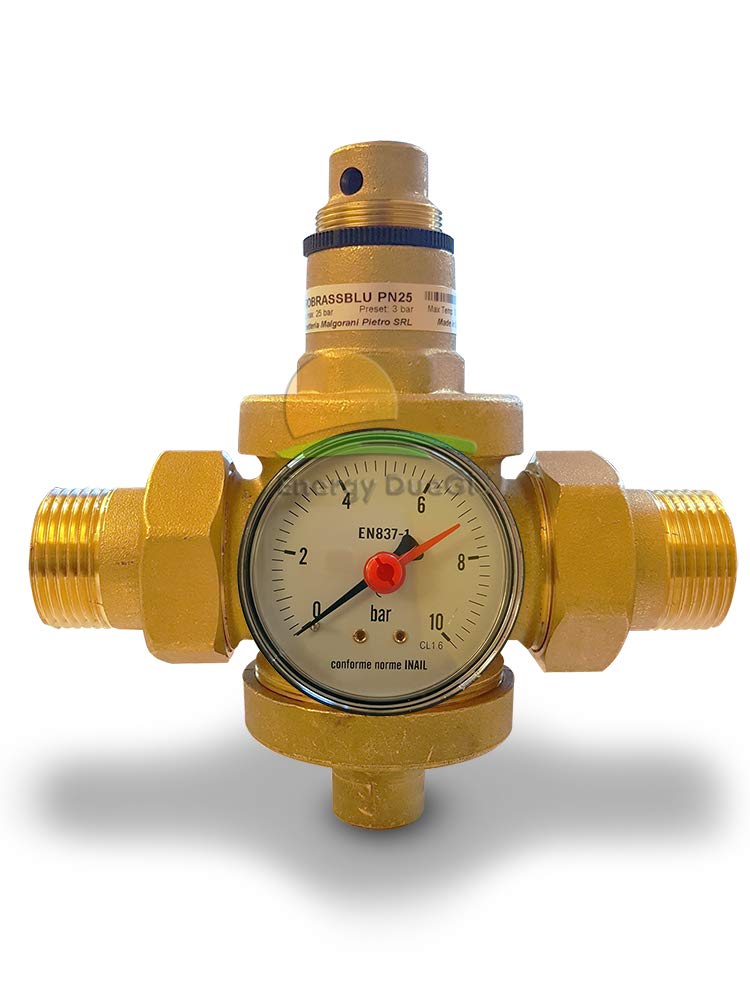 Reductor de presión de latón para agua caliente de acción directa (1/2 pulgadas)
