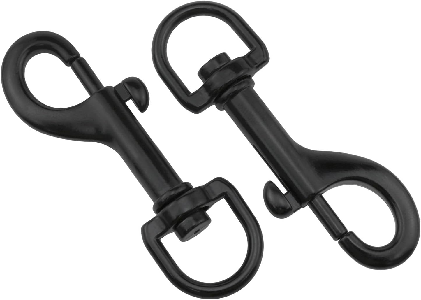xhziy 4 Pack Swivel Snap Hooks, 2.5 Inch Black Bolt Clips for Rope