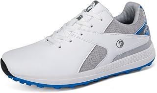NGARY Waterproof Golf Shoes Mens Spikeless Golf Sport Training Sneakers Lightweight Breathable Outdoor Male Walking Footwears