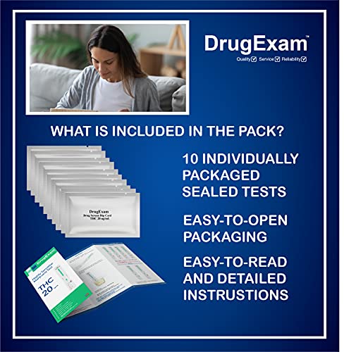 Drugexam 10 Pack - Drugexam Highly Sensitive Marijuana Thc 20 Ng/Ml Single Panel Drug Test Kit thumb #1