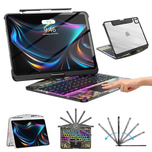 Herize Wireless Keyboard Case for iPad Pro 13 Inch (M...