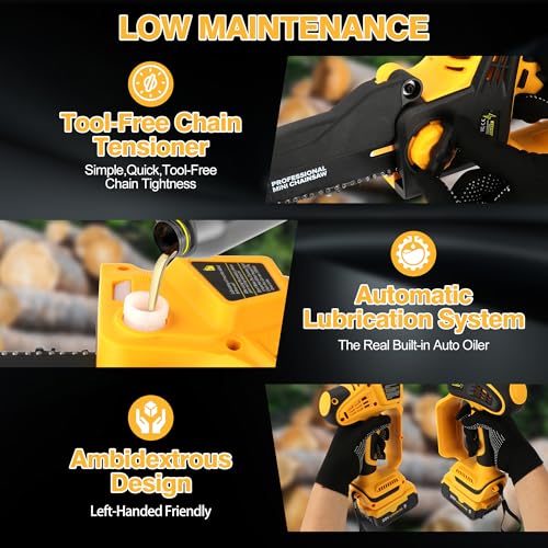 2026 Upgraded 8-Inch Brushless Chainsaw