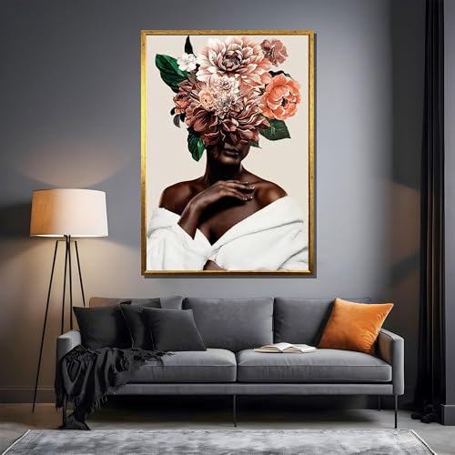 Toile femme africaine coloree pour creer une ambiance ethnique chic dans votre entree - 2