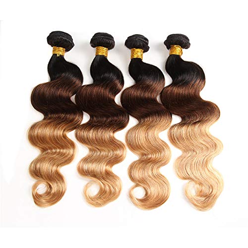 9A Ombre Human Hair Bundles Ombre Brazilian Hair Body Wave (T1B/4/27,16 18 20 22) Ombre Brazilian Human Hair 100% Unprocessed Virgin Remy Hair Bundles 3 Tone Black to Blonde Human Hair Weave 9A Ombre Human Hair Bundles Ombre Brazilian Hair Body Wave (T1B/4/27,16" 18" 20" 22") Ombre Brazilian Human Hair 100% Unprocessed Virgin Remy Hair Bundles 3 Tone Black to Blonde Human Hair Weave
