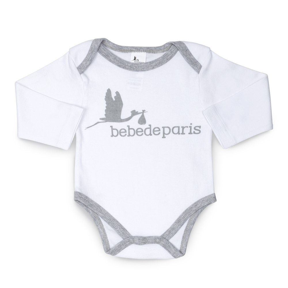 Canastilla Bebe Recien Nacido Personalizada | Cesta Regalos para Bebes Recien Nacidos Premium | Manta Bordada | 3 a 6 Meses (Gris) | BebeDeParis