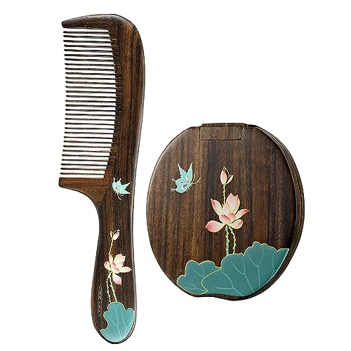 Peine Natural Antiestático de Madera TAN MUJIANG miniatura 1