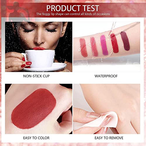 Image of 6-Piece Mini Liquid Lipstick Set (3.5ML Each) | Long-Lasting Matte Finish | Smudge-Proof & Lightweight | Travel Size Nude & Bold Shades | Gift Set for Women