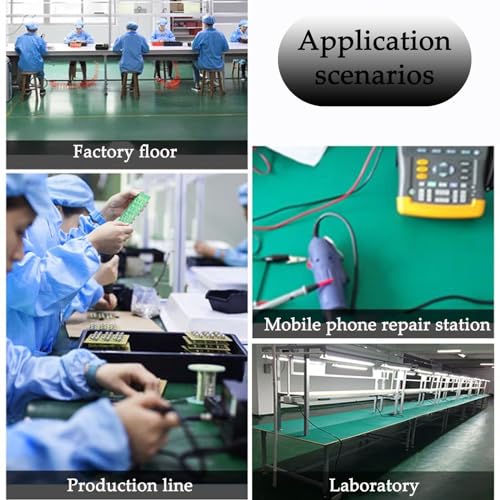 Image of Large High Temperature Soldering Mat, Anti-Static Rubber Mat, Electrostatic Discharge Protection Mat for Laboratory Tablet Repair(60x300cm /23.6x118in)