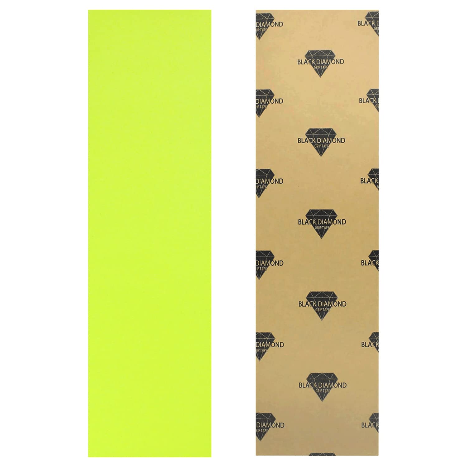 Black Diamond Skateboard Grip Tape Sheet Yellow 9" x 33" Griptape