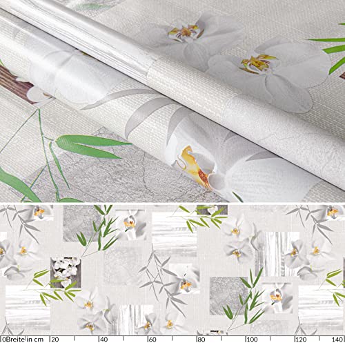 Washable Oilcloth Tablecloth 120 x 140 cm Cutting Edge Orchid Spa Easy-care, 55.1 x 47.2 inch (Rectangular) - Image 3
