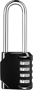 Lucchetto A Combinazione 4 Cifre - 2 Pezzi Impermeabili Per Armadietti, Palestra E Viaggi - Foto 3