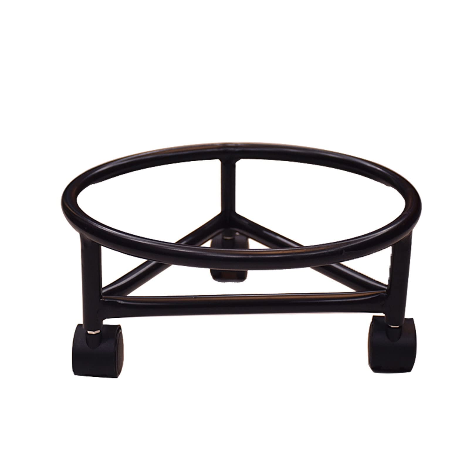 DFGHNBVC Plant Stand With Wheels, Round Rolling Caddy For Indoor/Outdoor Flower Pots, Metal Plant Cart Dolly With Casters, 33Cm Garden Pot Rack,33Cm