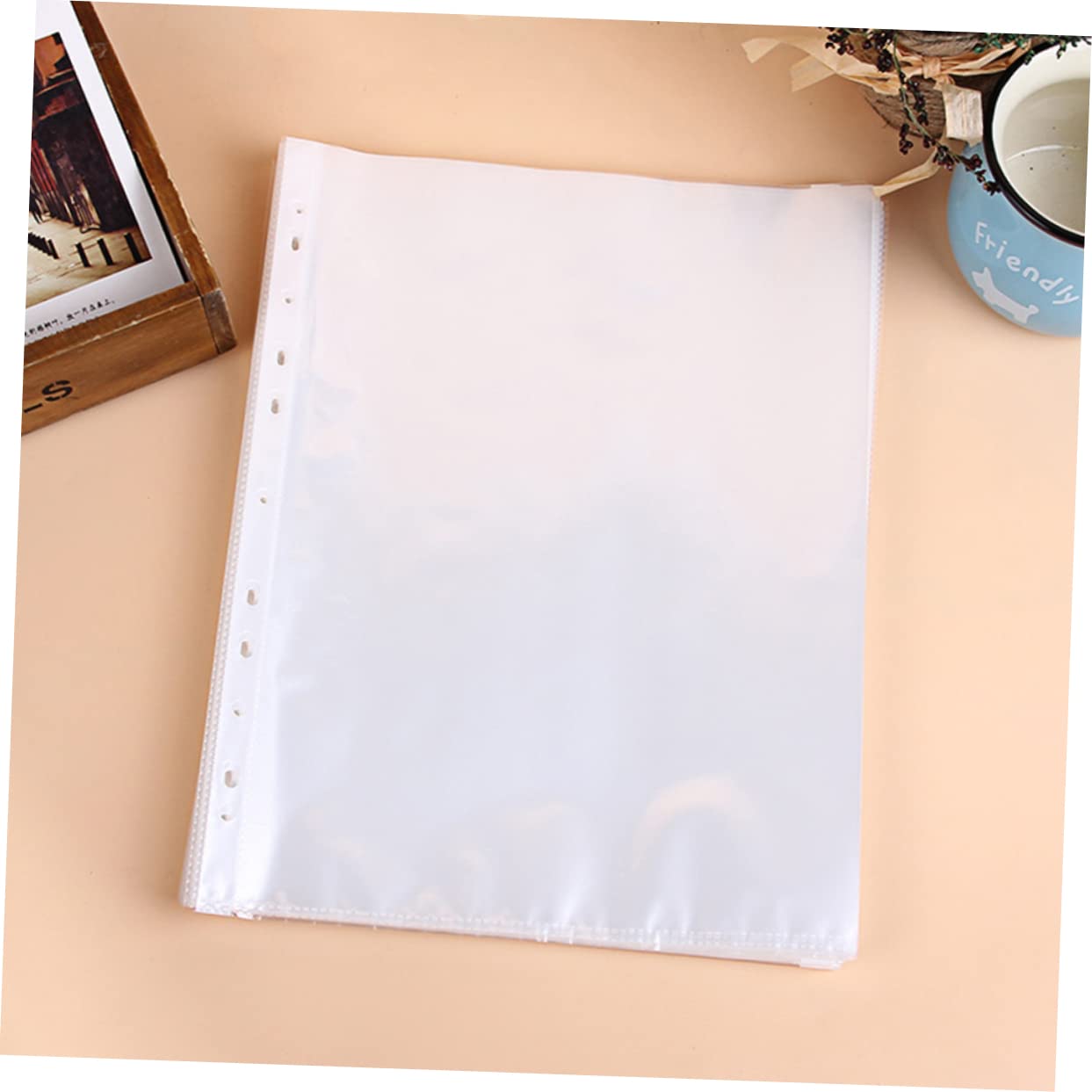 Amazon | NUOLUX 200 シート クリア ファイル プロテクター A4 パンチ