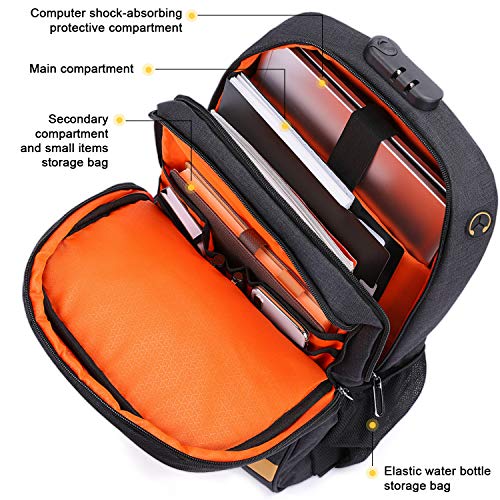 Computer-BackpackTravel-Laptop-Backpack-with-Lock-Anti-Theft-Durable-Water-Resistant-College-Students-Lightweight-Slim-Computer-Bag-for-WomenMen-Fits-156-Inch-Laptop-and-Notebook-Black
