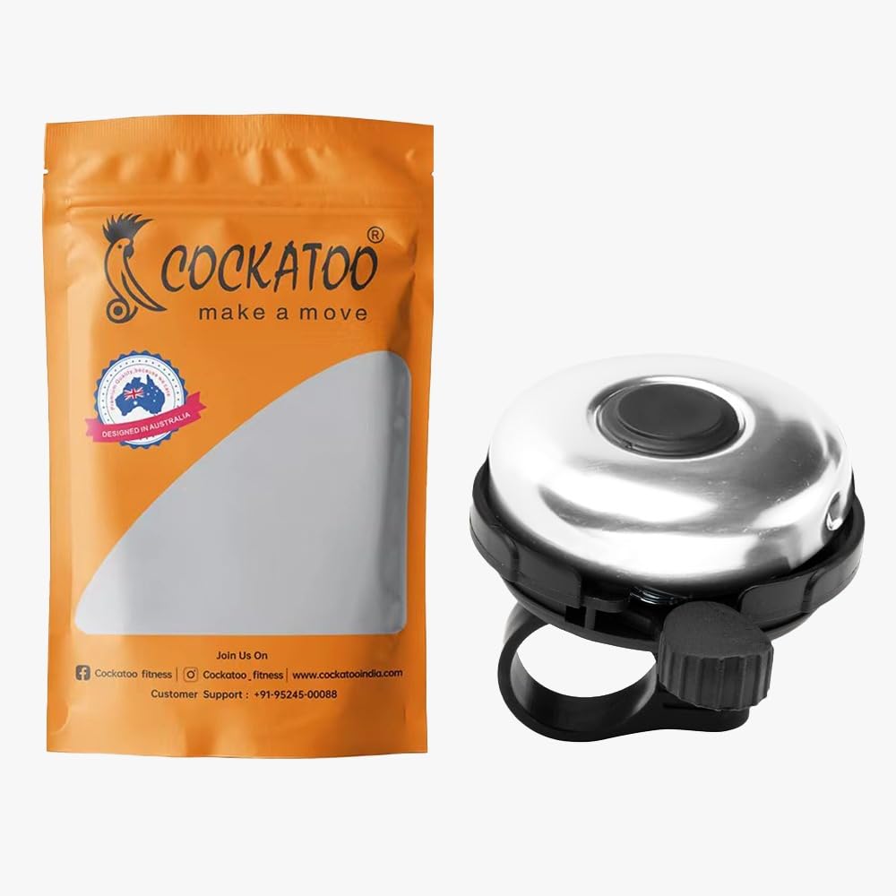 Cockatoo BB01-Lightweight Steel Bicycle Bell, Durable Bell for Cycle, Grey-image-31