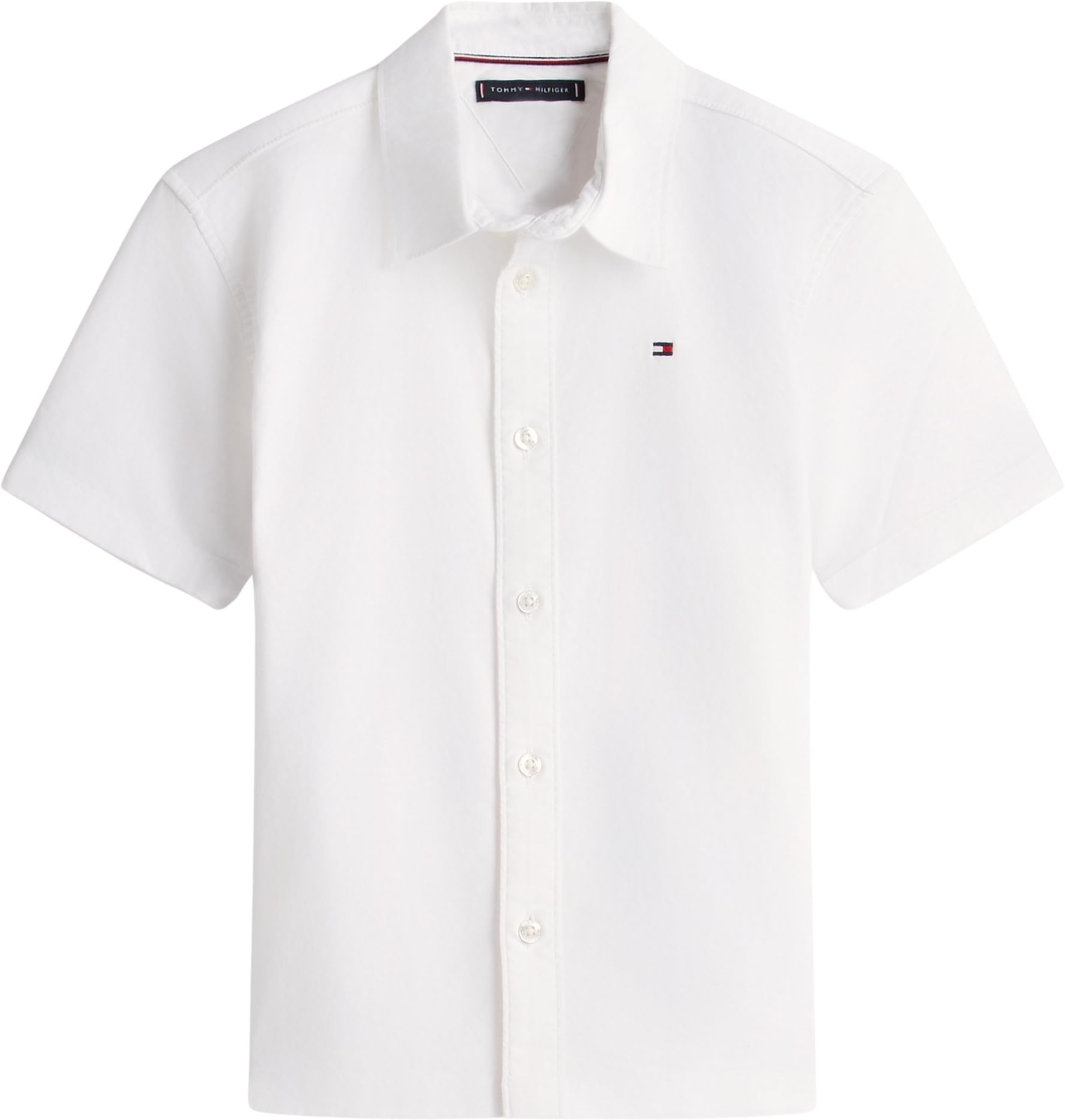 Tommy Hilfiger Stretch Oxford Shirt SS Kb0kb09554 Chemises Garçon (Lot de 1)