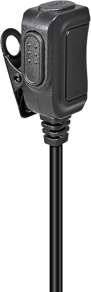 HYSHIKRA Micrófono Auricular Forma en D Compatible con Midland G7 Pro G8 G9 Pro M24 M24 Plus M48 M99 G6 XT G7 XTR | Supervisión de Seguridad Softair (1, Forma de D) - 4