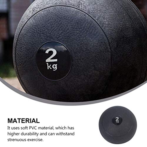 Bola Slam Ball de 2 kg IMIKEYA para treino de peso, bola de ginástica, preta