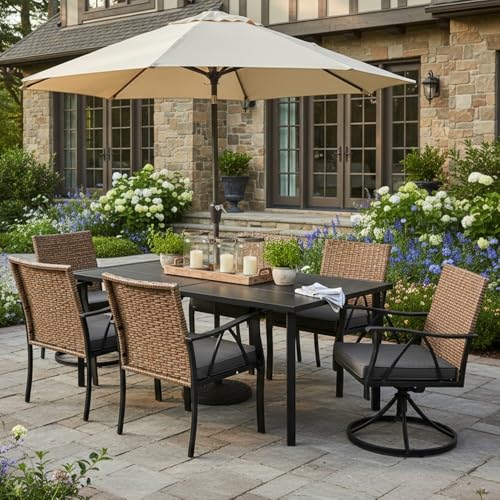Andehomy 7-Piece Patio Dining Set for 6