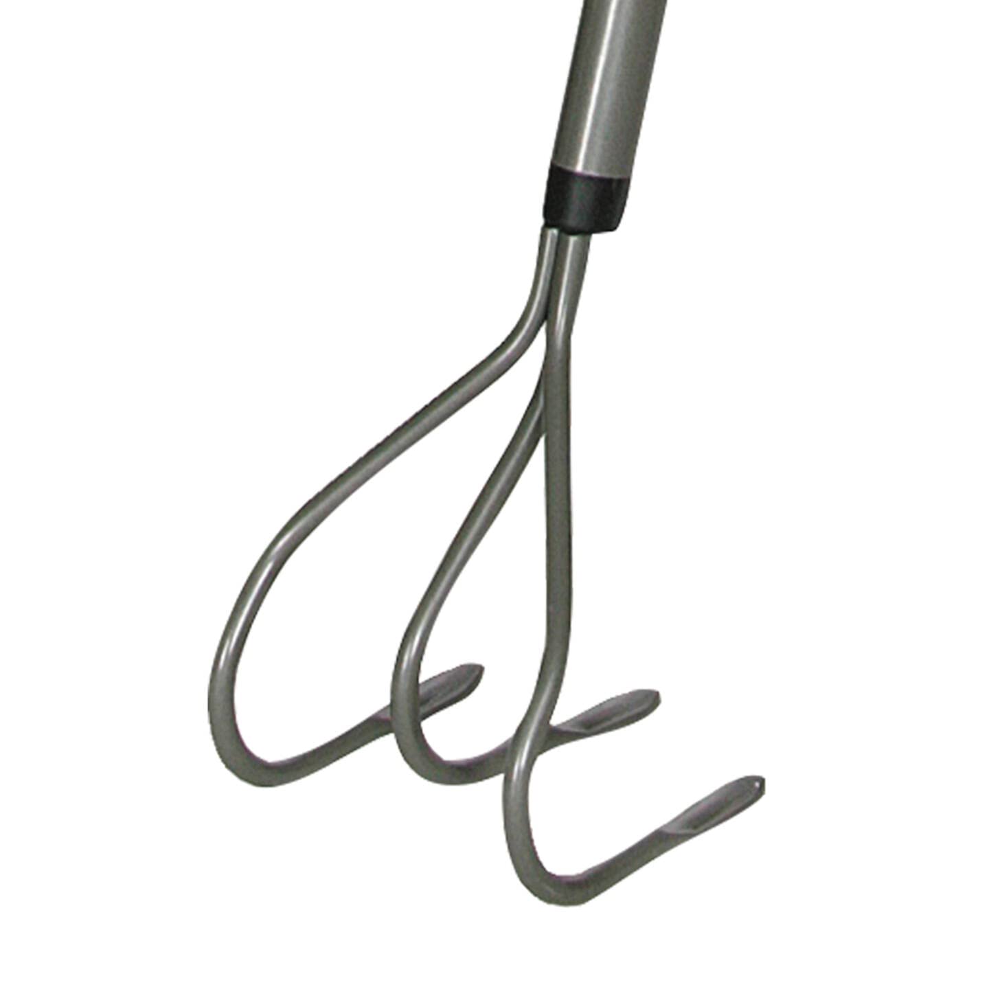 Fiskars Grubber, Länge: 165 cm, Stahlzinken/Aluminium-Stiel | Grau/Schwarz, Ergonomic, 1001301