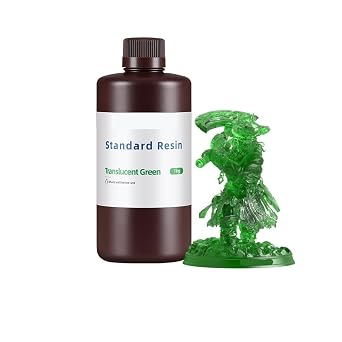 Standard Resin 405nm UV Resin LCD 3D Printer Photosensitive Resin for Photon Mono 7 Pro Figurines 3D Printing Materials1KG Tran-Green