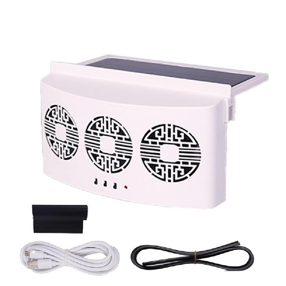 Ventilateur D'échappement Radiateur Fenêtre Voiture Refroidisseur Voiture Universel Ventilateur Ventilation Radiateur Ventilation Ventilateur À Énergie Solaire Charge USB