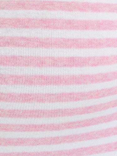 Image of Jockey 1360 Women's Super Combed Cotton Elastane Stretch Slim Fit Striped Round Neck Three Quarter Sleeve T-Shirt