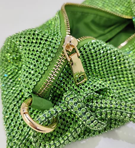 Image of Rhinestone Hobo Bag for Women Rhinestone Purses Sparkly Evening Handbag Shiny Diamond Purse for Wedding Parties 2026 | Rhinestone