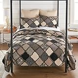 Donna Sharp Lexington- King Quilt Set, Measures 110 x 96, Includes 1 Quilt and 2 King Shams, Machine Washable