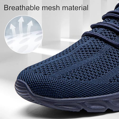 Image of WCIDFY Mens Running Shoes Mesh Breathable Tennis Shoes Lightweight Walking Sneakers Comfortable for Gym