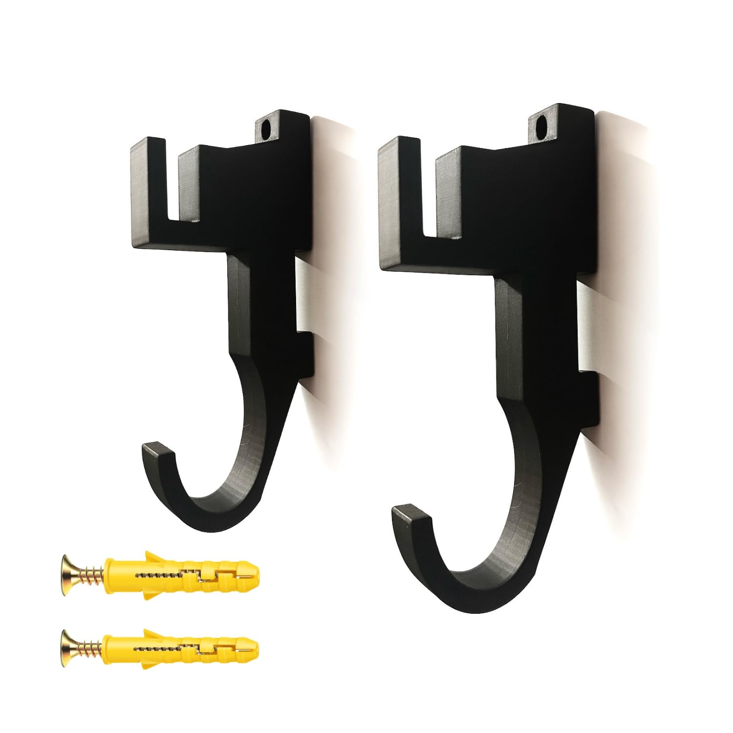 Sanchi Homes Katana Sword Holder – Double Rack for Samurai, Anime & Decorative Swords | Wall Mount | Easy Install with Screws or Double-Sided Tape | Bioplastic (2 Pcs, 1 Pair)-picture-21