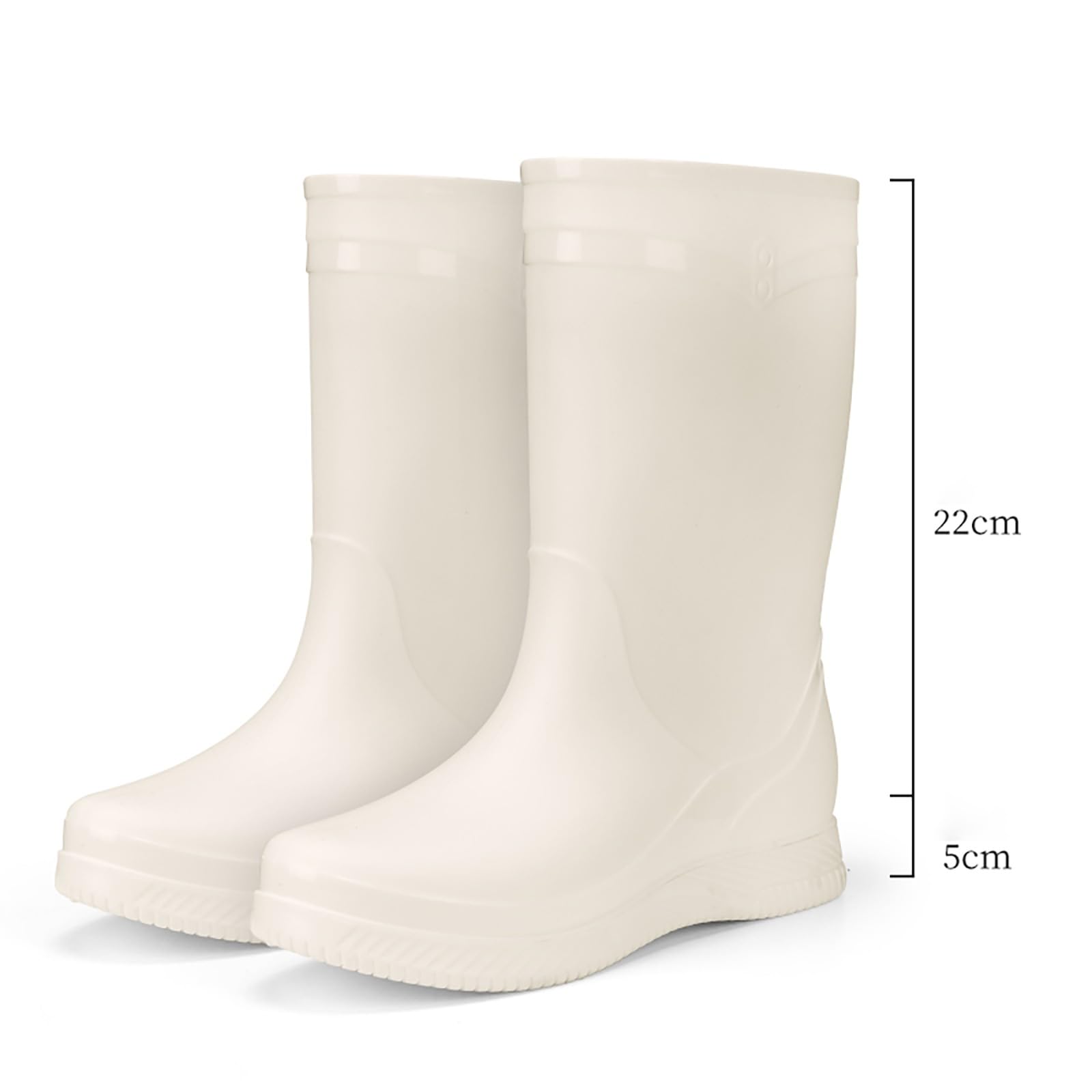 Generico Stivali Antipioggia Uomo, Impermeabili Rain Boots Antipioggia Stivali Gomma Scarponcini Antiscivolo Galosce Stivaletti Comode Calosce Unisex Scarpe Stivaletto per La Pioggia da Lavoro Pesca