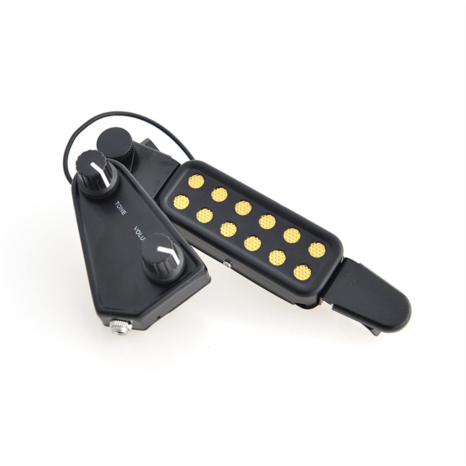 Pickup chitarra 12 Fori Clip On Sound Pickup Microfono Amplificatore A Filo Altoparlante Per Trasduttore Per Chitarra Elettrica Acustica Pickup per chitarra (Color : 2)