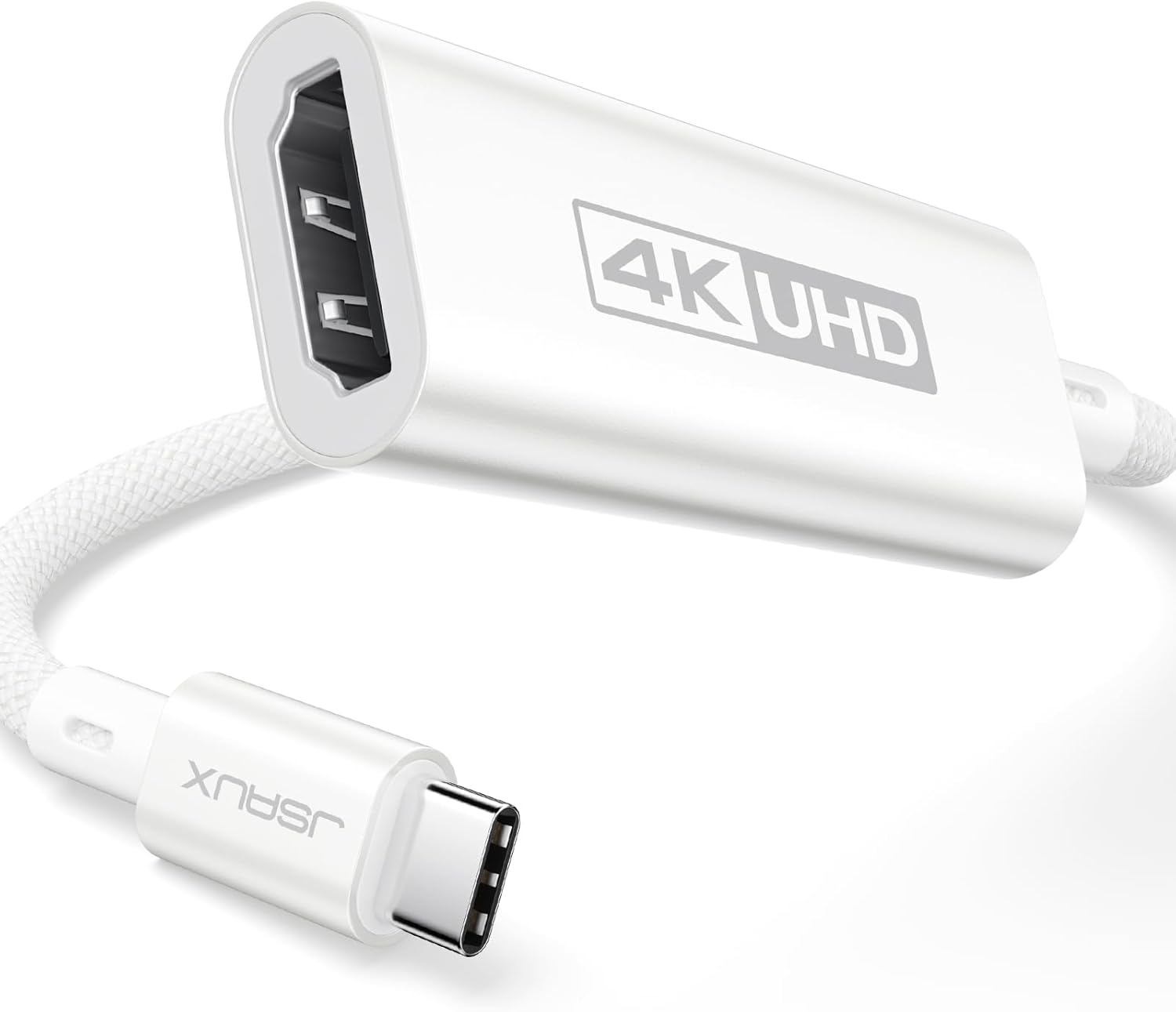 JSAUX Adaptador USB-C a HDMI 4K a 60 Hz, adaptador Thunderbolt 34 a HDMI, adaptador HDMI a USB-C compatible con iPhone 15 Pro15 Pro Max, MacBook