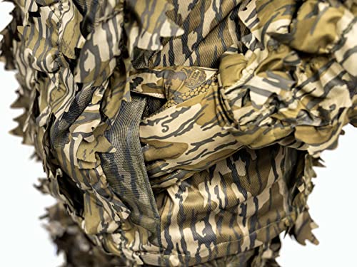 Image of North Mountain Gear Leafy Camo Hunting Jacket - Lightweight 1 /2 Zip Hoodie with Hood & Pouch