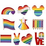 Weit verbreitet: Broschen eignen sich für viele Anlässe wie Partys, Feiern oder den täglichen Gebrauch. Es ist auch einfach, verschiedene Kleidungsstile zu kombinieren, die für Schwule oder diejenigen, die sie unterstützen, geeignet sind.