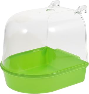 NOLITOY Caixa Banheira Para Pássaros Recipiente De Banho Para Pássaros Tigela De Banheira Para Papagaio Gaiola De Banho Para Pássaros Banheira De Pássaros De Plástico Banho De Pássaros