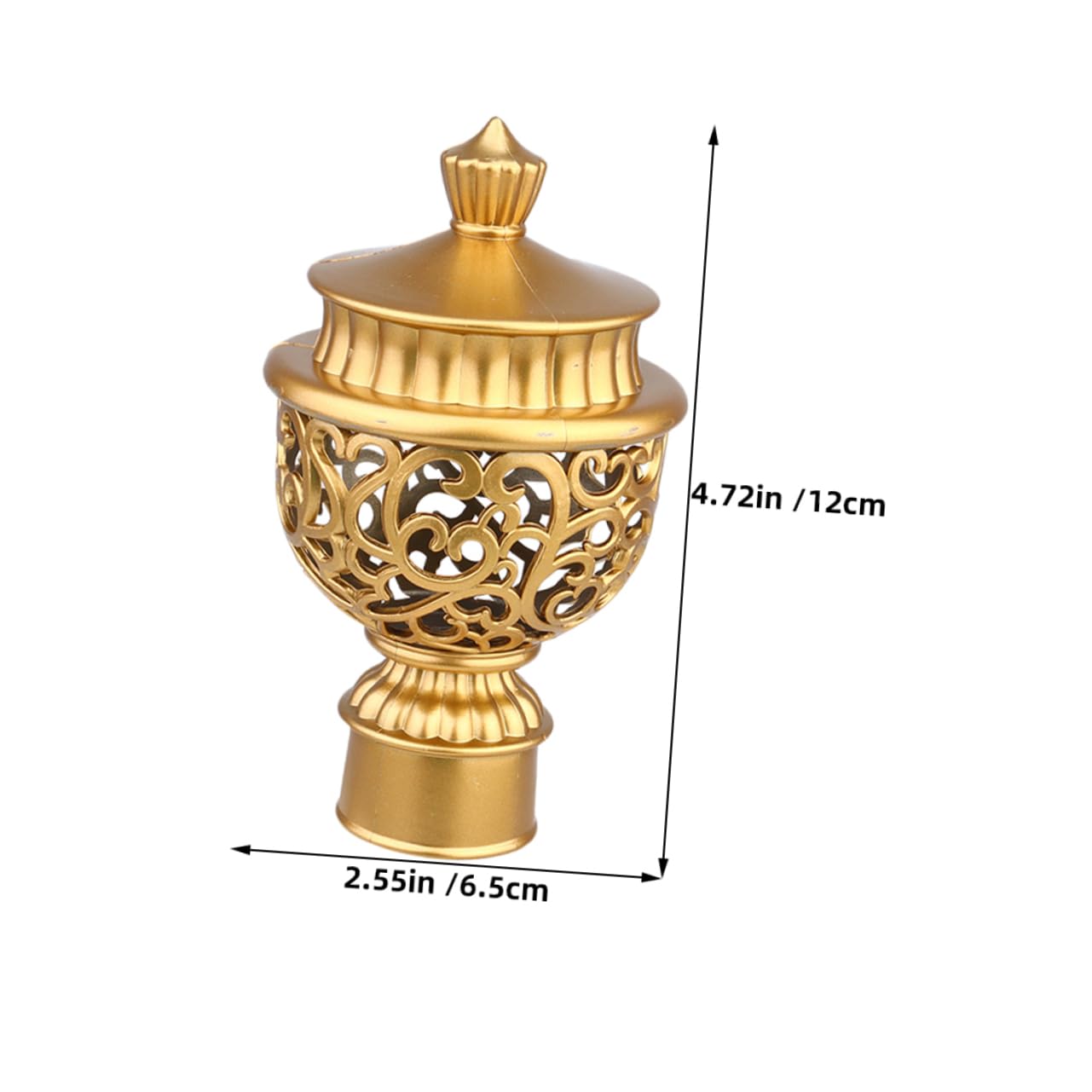 OSOLADY 10pcs Elegant Roman Curtain Rod Caps Stylish Window Drape Finials for Home Decor Sophisticated Design for Easy Installation and Harmonious Coordination with Curtains