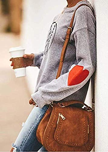 Womens Crewneck Sweatshirts Long Sleeve Baseball Shirts Cotton Blend Tops Baseball Print Shirt3