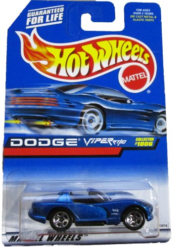 Mattel Hot Wheels 1999 1:64 Scale Blue Dodge Viper RT/10 Die Cast Car Collector #1006