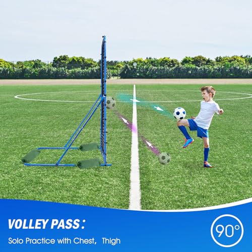 Image of Soccer Baseball Rebounder Net, Quick-Switch Angle Soccer Pitchback Volleyball Training for Control, Passing Practice, Easy Setup Soccer Goal Rebounder Gifts Aids & Equipment for Kids,Teens & Adults