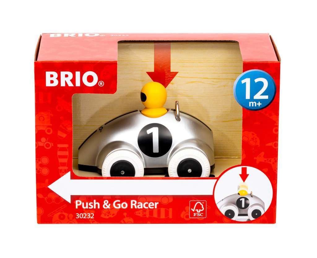 Push & Go Rennwagen Silber Edition Push Along
