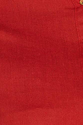 Image of W for Woman Cotton Yellow Solid Mandarin Collar Straight Kurta