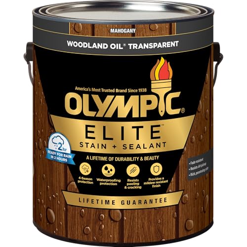 Olympic Elite Exterior Stain and Sealer can