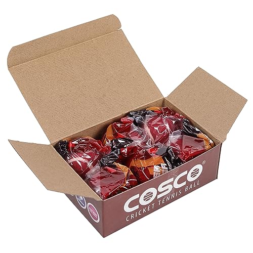 Image of Cosco Rubber Tuff Heavy Weight Ball,Pack Of 6,Red,Youth Size(Cricket)