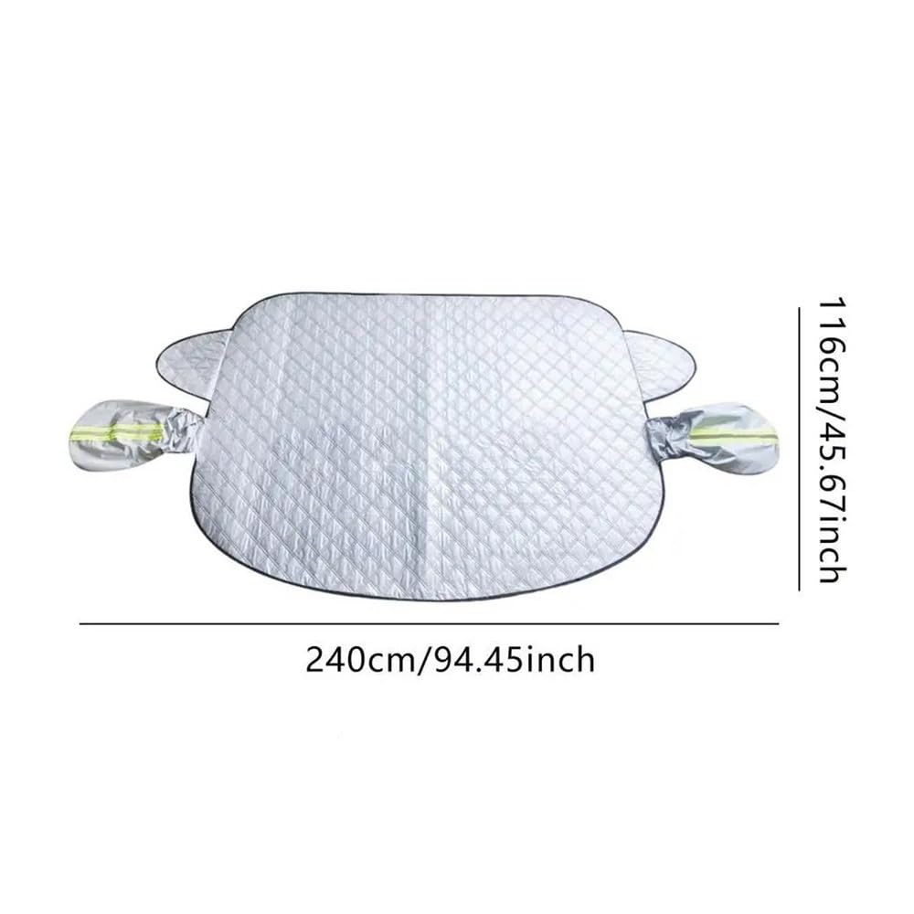Housse de Protection pour Pare-Brise Pare-brise De Voiture Couverture De Neige Pare-soleil Anti-gel Imperméable Couverture De Protection Extérieure Pour Automobiles D'hiver Protection Pare Brise Hiver
