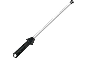 Total 3000-Grit Ceramic Knife Sharpener Rod, 11.8-Inch