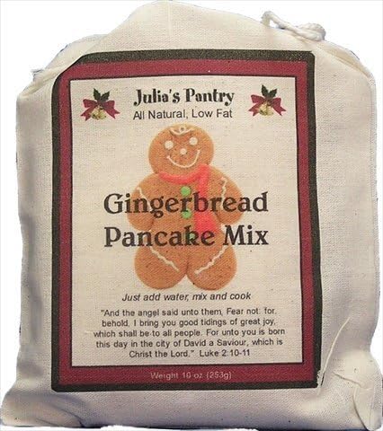 Julias Pantry JPGB01 Ginger Bread Pancake Mix Cloth Bag 10oz44; Pack of 4