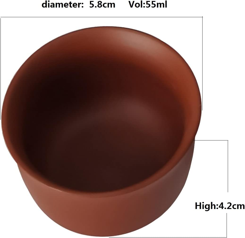 Chinese Tea Set,Handmade Ceramic Chinese Kung Fu Tea Set,Teapot Teacup,Tea Ceremony,Gift Bonus (Red)